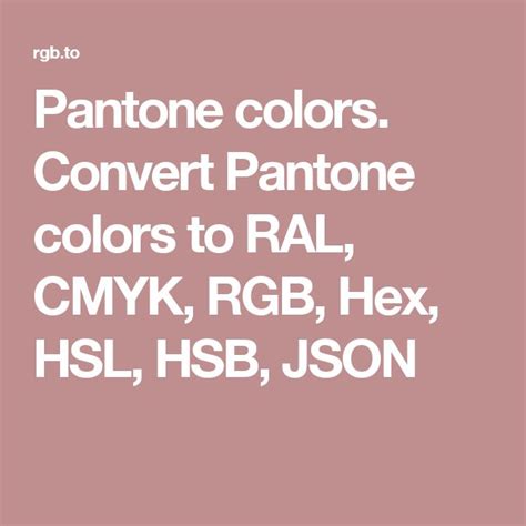 Pantone To Ral Color Conversion Plmsites