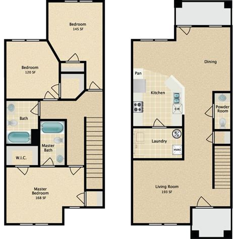 C Townhome Floor Plans Townhouse How To Plan