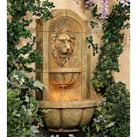 John Timberland Roman Outdoor Wall Water Fountain With Light Led 29 12