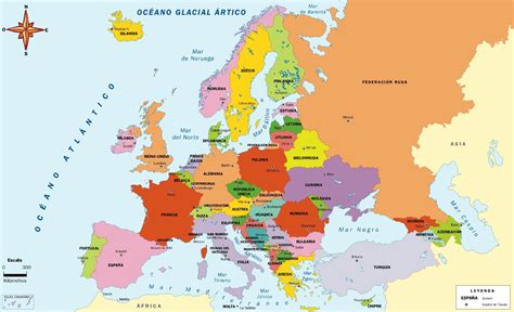 Mapa De Europa Con Divisi N Pol Tica Mapa De Europa