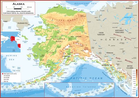 Alaska Usa Map Cities United States Map