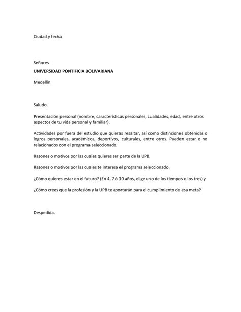 Carta De Intencion Ejemplo 》 Febrero 2024