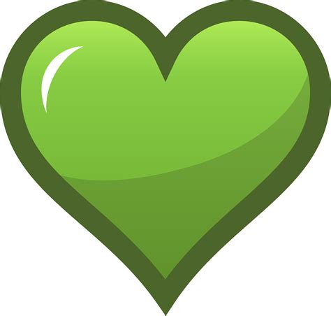 Green Heart Clip Art Clipart Best