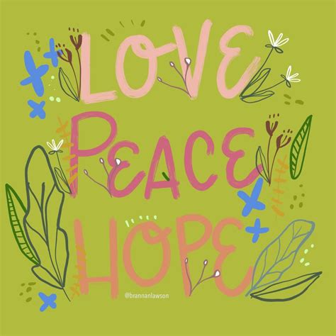 Love Peace Hope Digital File Etsy Great Inspirational Quotes Peace