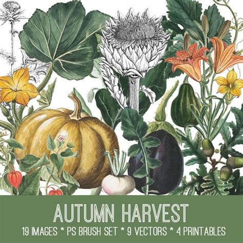 Autumn Harvest Graphics Fairy Fall Printables Diy Craft Tutorials