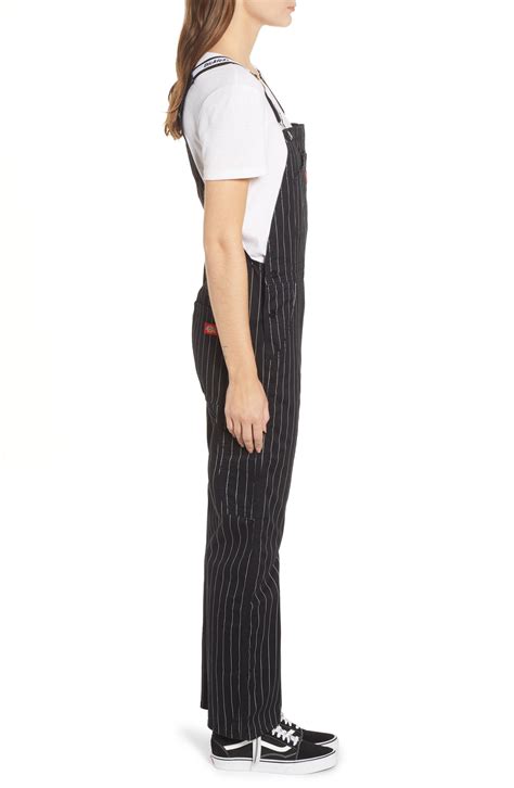 Dickies Cotton Pinstripe Overalls In Black Lyst