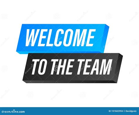 Welcome Team With Big Banners In Their Hands Cartoon Vector