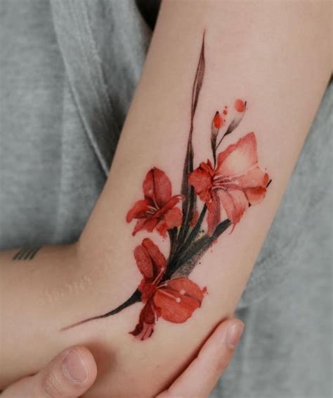 Gladiolus Tattoo Meaning Symbolism And Power Behind This Beautiful