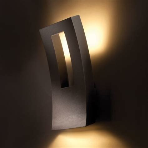 Illuminate a hallway with a series of led wall lights; Dawn Indoor/Outdoor LED Wall Sconce by Modern Forms ...