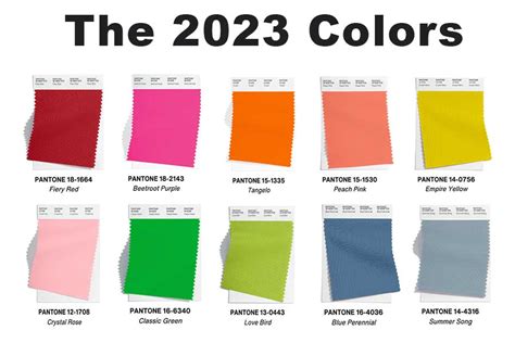 The Pantone Palette 2023 Big Color Window Fashions Of Texas