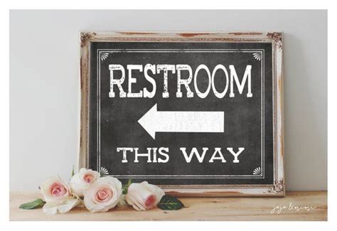 Instant Restroom This Way Printable Directional Leftright Etsy