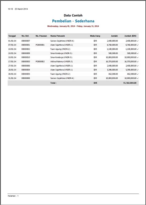 Download Contoh Laporan Pembelian Software Zahir Accounting X