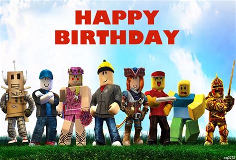 Roblox Personalised Birthday Party Supplies Banner Backdrop Decoration