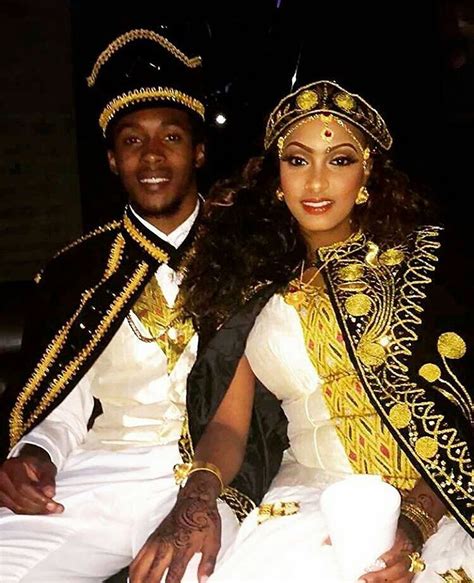 Now This Beautiful Couple Is Wearing A Traditional Eritrean Ceremonial