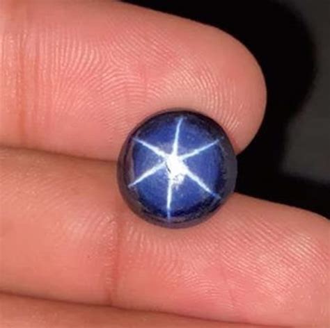 Synthetic Lindy Star Sapphire Lab Created Star Sapphire Star Etsy