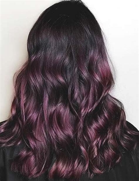 Deep Plum Purple Hair Color