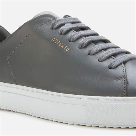 Axel Arigato Mens Clean 90 Leather Cupsole Trainers Dark Grey