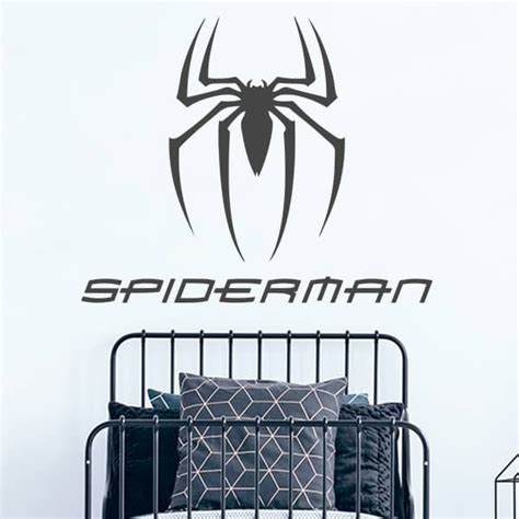 Vinilo De Pared Spiderman Con Araña