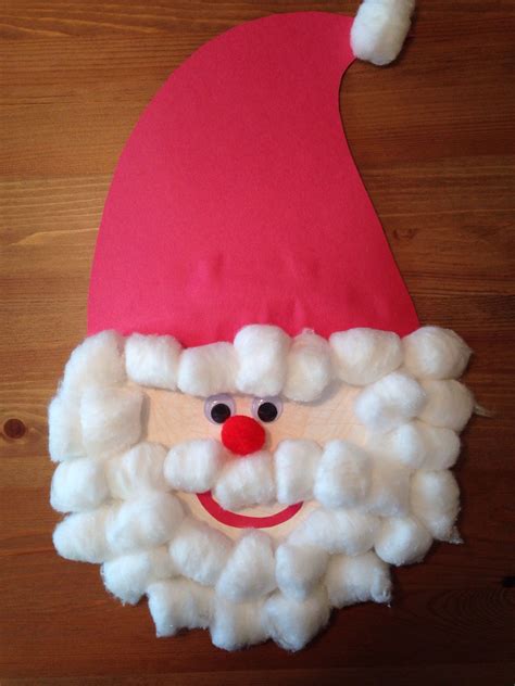 Paper Plate Santa Claus Craft Christmas Craft Preschool Craft
