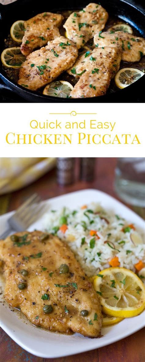 Cook until golden brown on the outside, no longer pink in the center, and juices run clear, 2 to 3. Quick and Easy Chicken Piccata | Recipe | Chicken cutlet ...