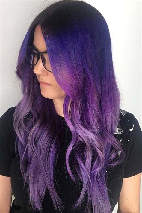 Best purple hair colors for deep skin. 50 Cosmic Dark Purple Hair Hues For The New Image | Dark ...