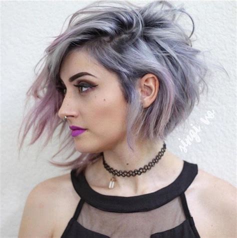 Hair Ideas Archives Beautiful Silver Ombre Hairstyles For Short Hair