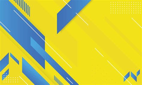 Modern Abstract Yellow And Blue Geometric Background 2041325 Vector Art