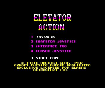 Screenshot Of Elevator Action Zx Spectrum Mobygames