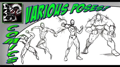 Drawing Comic Book Poses Narrated Youtube