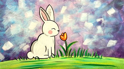 New Video ‘easter Bunny Easter Acrylic Painting Tutorial Skye Pratt