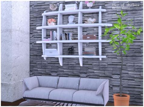 Wall Shelf 04 Found In Tsr Category Sims 4 Miscellaneous Surfaces