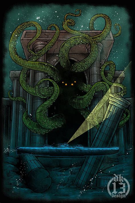 Cthulhu By Dk13design Lovecraftian Horror Lovecraft Art Cosmic Horror