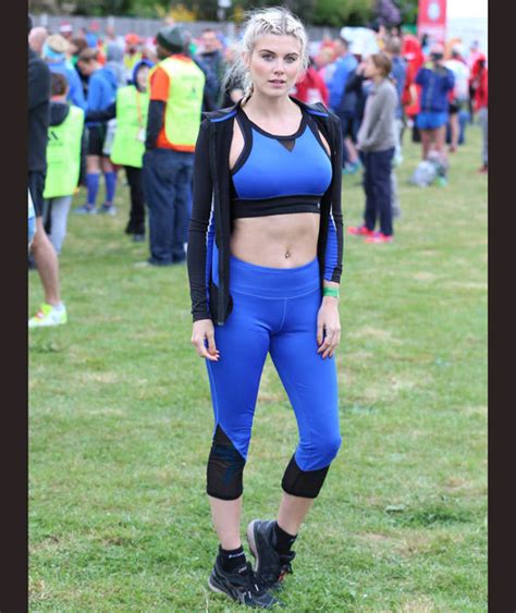 Ashley James Flashed Her Toned Tum In A Skimpy Blue Crop Top Ashley James In Pics Celebrity