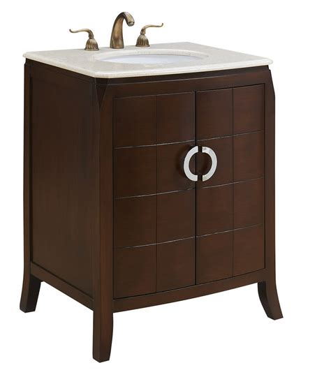 27 In Single Bathroom Vanity Set In Brown Luchy Amor Furniture