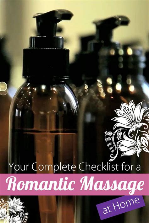 Your Complete Checklist For A Romantic Massage At Home Couples Massage Courses How To