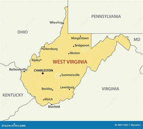 Capital Of West Virginia Map Map