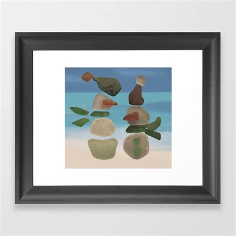 Finding Unexpected Sea Glass At The Beach Framed Art Print Framing Photography Photography