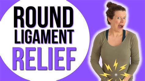 How To Relieve Round Ligament Pain During Pregnancy Youtube