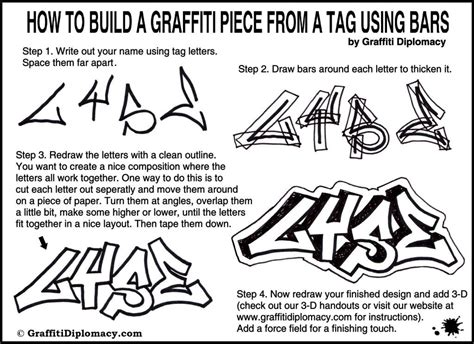 How To Build A Graffiti Piece Lesson Graffiti Words Graffiti