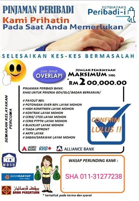 They offer 5 different credit cards, and 5 personal loans. LOAN BANK RAKYAT