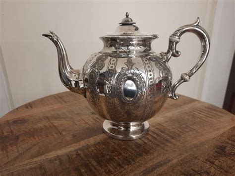 Victorian English Teapot Sheffield Silver Plated Catawiki