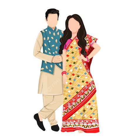 Bride And Groom Wedding Hd Transparent Indian Wedding Couple Outfits