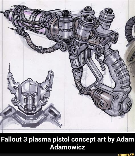 Fallout 3 Plasma Pistol Concept Art By Adam Adamowicz Fallout 3