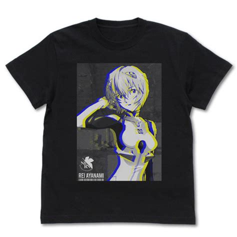 Evangelion Rei Ayanami Black Graphic T Shirt Tokyo Otaku Mode Tom