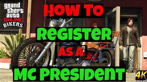 How To Register As An Mc President In Gta Online Short And Easy