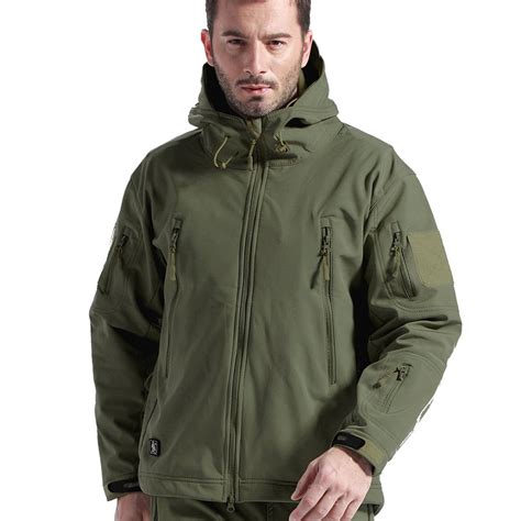 Free Soldier Tactical Jacket Soft Shell Fleece Lined Water Repellent