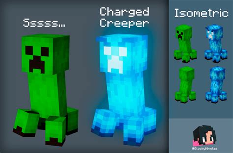 I Decided To Make A Creeper Redesign The Charged Ones Would Have A
