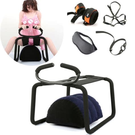 Sex Chair Bounce Stool Inflatable Pillow Cushion Combo With Bondage Kit Sex Toy Ebay