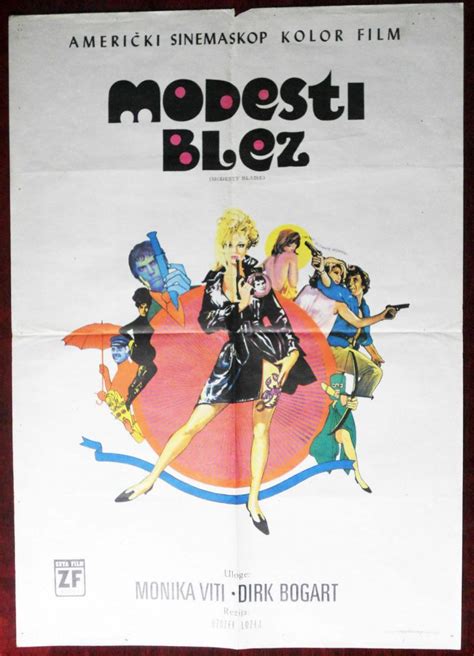 1966 original movie poster modesty blaze joseph losey monica vitti dirk bogarde sigedon