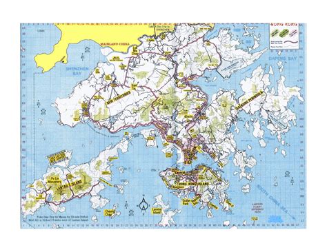 Grande Mapa Topográfico De Hong Kong Hong Kong Asia Mapas Del Mundo
